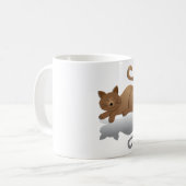 Schattige Slaapkat Koffiemok (Voorkant links)