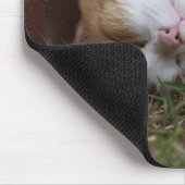 schattige slaapkat mousepad muismat (Hoek)