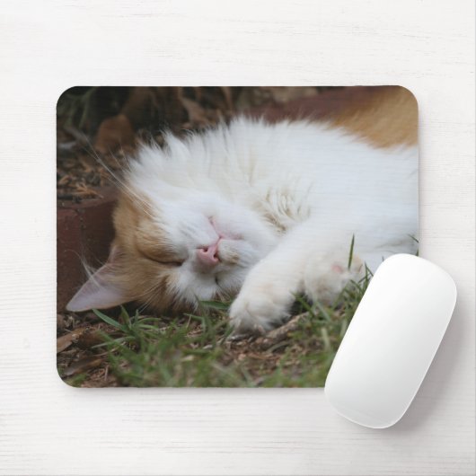 schattige slaapkat mousepad muismat (Met muis)