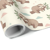 Schattige slaappatroon cadeaupapier (Rol Hoek)