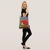 schattige slaappuppy print tote bag (Op model)