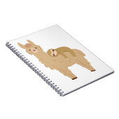 Schattige slaapstand op een Llama Notitieboek (Rechterzijde)