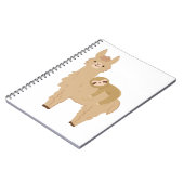 Schattige slaapstand op een Llama Notitieboek (Linkerzijde)