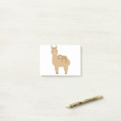 Schattige slaapstand op een Llama Post-it® Notes (Op bureau)