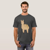 Schattige slaapstand op een Llama T-shirt (Voorkant volledig)