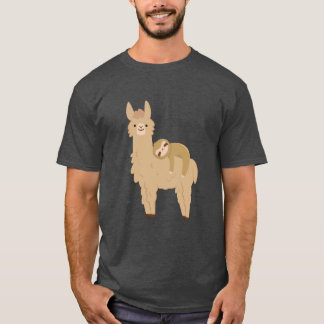 Schattige slaapstand op een Llama T-shirt