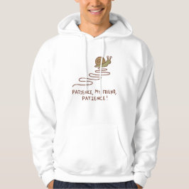 Schattige Slak Geduld Motivatie Spreuk Hoodie