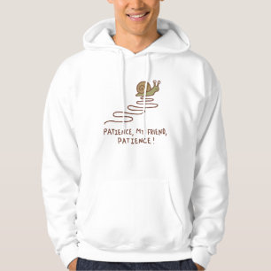 Schattige Slak Geduld Motivatie Spreuk Hoodie