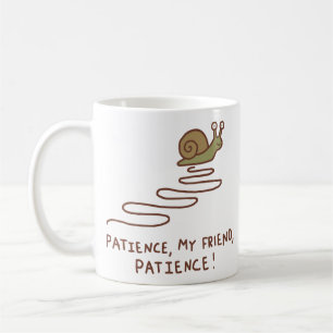 Schattige Slak Geduld Motivatie Spreuk Koffiemok