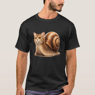 Schattige Slak Kat Grappig Dier Meme T-shirt