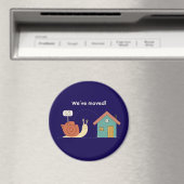 Schattige Slak "We zijn verhuisd" Grappige aankond Magneet (Insitu (Vaatwasser))