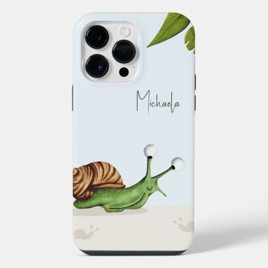 Schattige Slakken Cartoon Kinderen iPhone Hoesje (Achterkant)