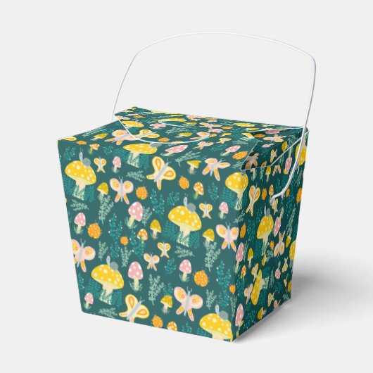 Schattige slakkenpaddestoel vlinder Schattige BABY Bedankdoosjes (Voorkant Zijde)