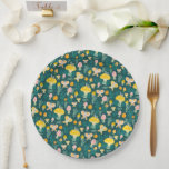 Schattige slakkenpaddestoel vlinder Schattige BABY Papieren Bordje<br><div class="desc">Perfect eenvoudig en schattig op maat gemaakt papier bord voor een leuk baby shower! Hand gemaakte kunst voor u! Pas aan met uw eigen tekst of verander de kleuren. Check mijn winkel voor veel meer kleuren en design of laat het me weten als je iets op maat wilt! Ook beschikbaar...</div>