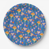 Schattige slakkenpaddestoel vlinder Schattige BABY Papieren Bordje (Voorkant)