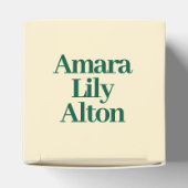 Schattige slapen Baby dauwdruppel Baby shower Bedankdoosjes (Bovenkant)