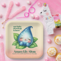 Schattige Slapen Baby Dewdrop Baby shower Welkom