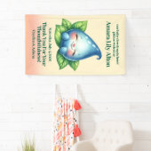 Schattige Slapen Baby Dewdrop Baby shower Welkom Spandoek (Insitu)