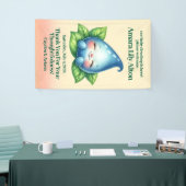 Schattige Slapen Baby Dewdrop Baby shower Welkom Spandoek (Beurs)