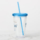 Schattige Slapen Beer Acryl Tumbler Baby shower Acryl Drinkbeker (Links)