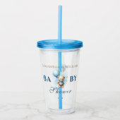 Schattige Slapen Beer Acryl Tumbler Baby shower Acryl Drinkbeker (Voorkant)