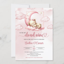 Schattige slapen beer We zijn op Cloud Nine Kaart