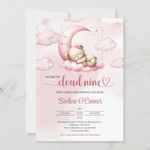 Schattige slapen beer We zijn op Cloud Nine Kaart