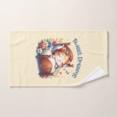 Schattige slapen Kitten Sweet Dreams Kinderkamer d Handdoek (Handdoek)