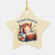 Schattige slapen Kitten Sweet Dreams Kinderkamer d