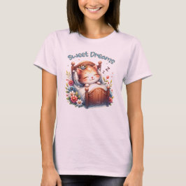 Schattige slapen Kitten Sweet Dreams Kinderkamer d T-shirt
