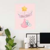 Schattige slapen koala gepersonaliseerde kunst aan poster (Thuiskantoor)