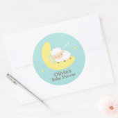 Schattige Slapen Lamb Baby shower Party Labels (Envelop)