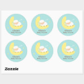Schattige Slapen Lamb Baby shower Party Labels (Vel)