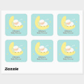 Schattige Slapen Lamb Baby shower Party Labels (Vel)