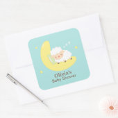 Schattige Slapen Lamb Baby shower Party Labels (Envelop)