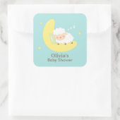 Schattige Slapen Lamb Baby shower Party Labels (Tas)