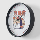 Schattige Slapen Sushi Kat Kitten Aziatisch Voedse (Hoek)