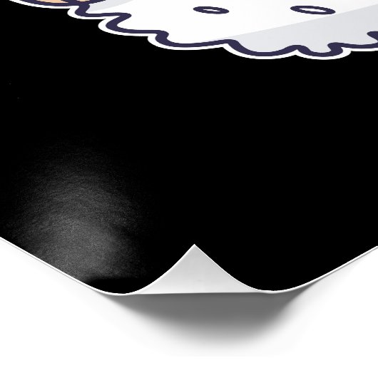 Schattige Slapen Sushi Kat Kitten Aziatisch Voedse Perfect Poster (Hoek)