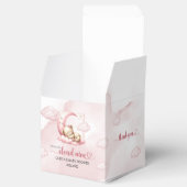 Schattige slapen teddybeer wolk negen roze meisje bedankdoosjes (Geopend)