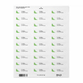 schattige slapende alligator etiket (Full Sheet)