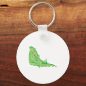 schattige slapende alligator sleutelhanger (Voorkant)