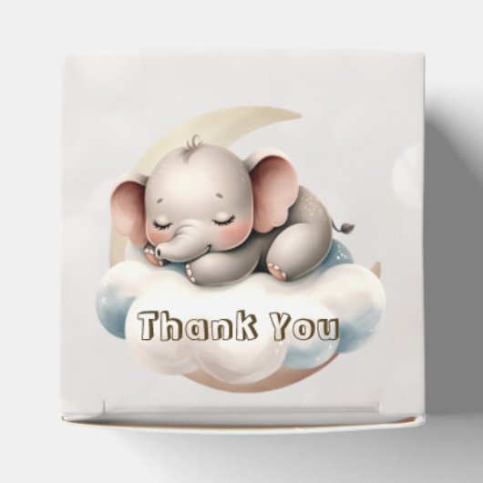 Schattige slapende baby dieren mooi feest bedankdoosjes (Bovenkant)