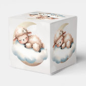 Schattige slapende baby dieren mooi feest bedankdoosjes (Achterkant)