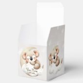 Schattige slapende baby dieren mooi feest bedankdoosjes (Geopend)