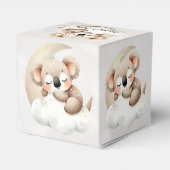 Schattige slapende baby dieren mooi feest bedankdoosjes (Achterkant)