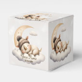 Schattige slapende baby dieren mooi feest bedankdoosjes (Voorkant Zijde)