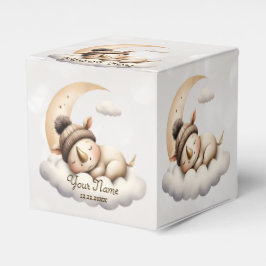 Schattige slapende baby dieren mooi feest bedankdoosjes