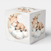 Schattige slapende baby dieren mooi feest bedankdoosjes (Achterkant)