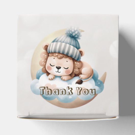 Schattige slapende baby dieren mooi feest bedankdoosjes (Bovenkant)