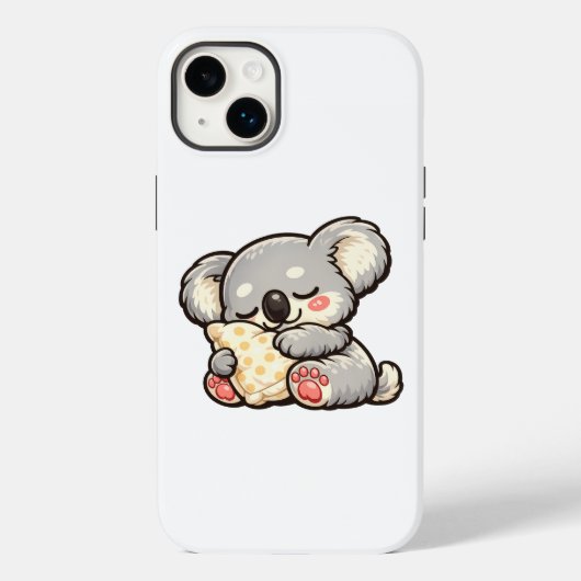Schattige slapende koala met kussen Case-Mate iPhone case (Achterkant)
